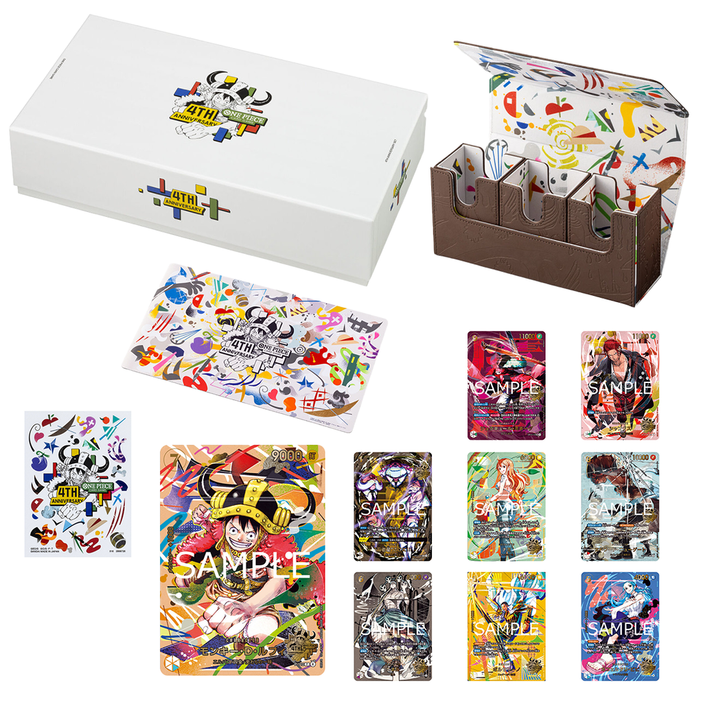 One Piece - Special Set 4th Anniversary - 10 promo, sleeves - JAP