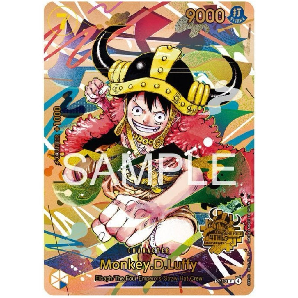 One Piece - Special Set 4th Anniversary - 10 promo, sleeves - ENG