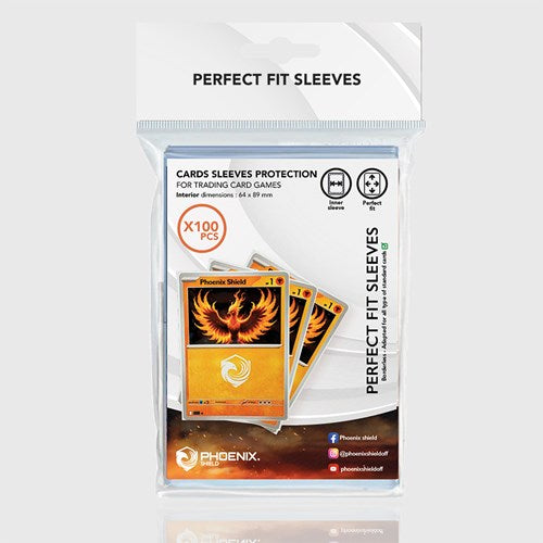 PHOENIX SHIELD Sleeves Perfect Fit 64x89mm (100 Pcs)