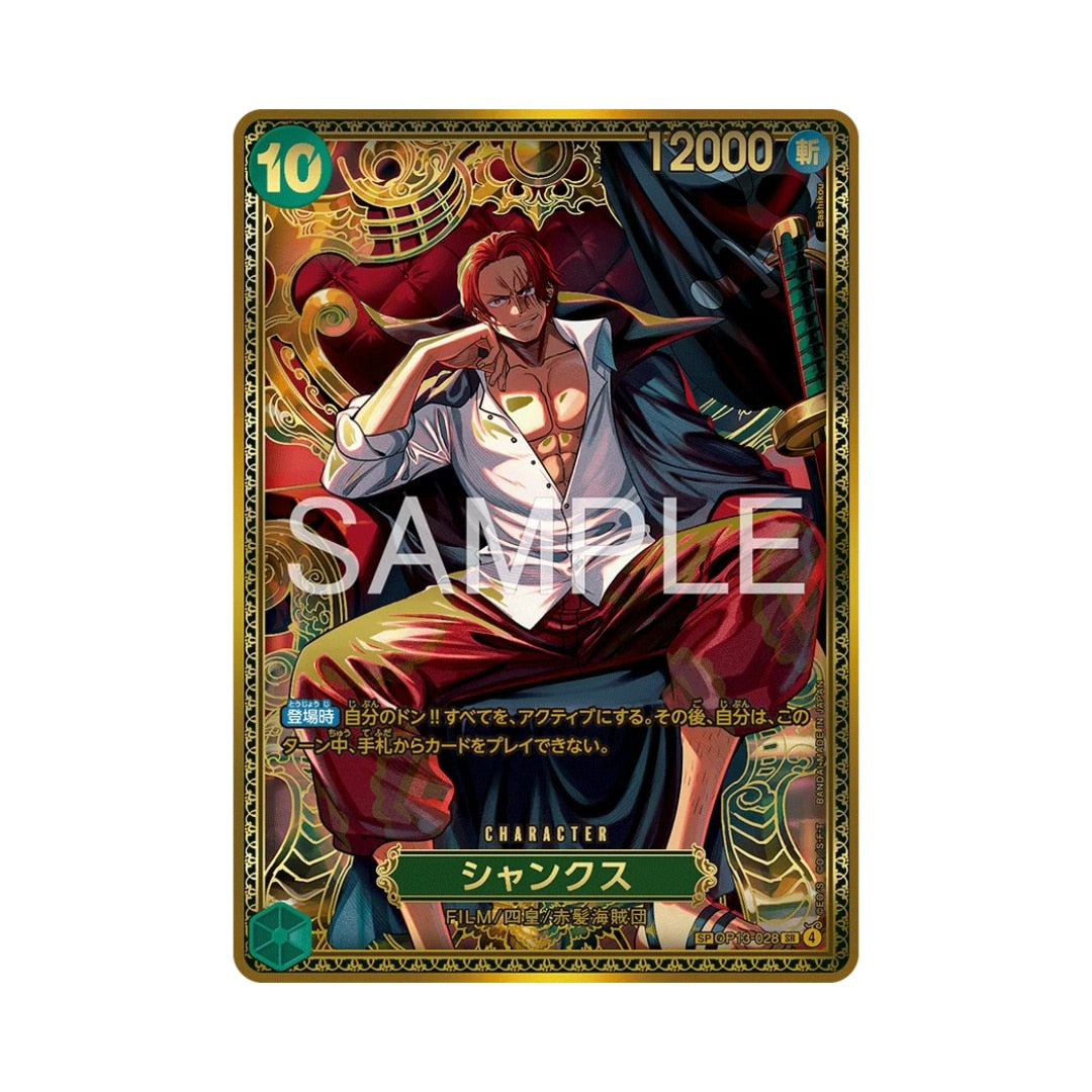 One Piece Card Game Shanks OP13-028 SP Parallel (JAP)