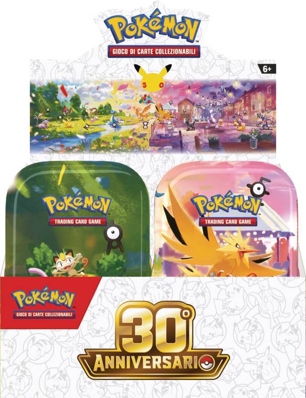 Pokémon 30° Anniversario – Display Completo 10 Mini Tin (IT)