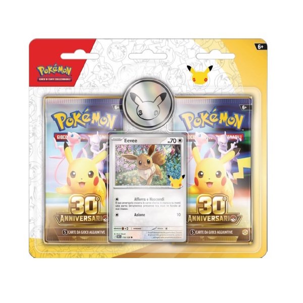Pokémon 30° Anniversario – Blister 2 Buste Eevee