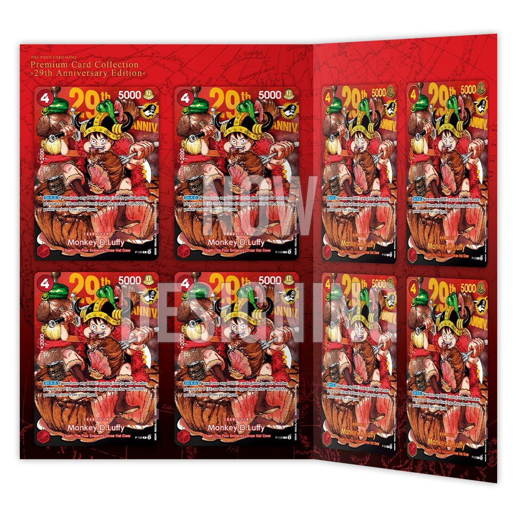 Premium Collection 4x Coppia card One Piece Promo P-159 Monkey d Luffy Preorder 29th ENG
