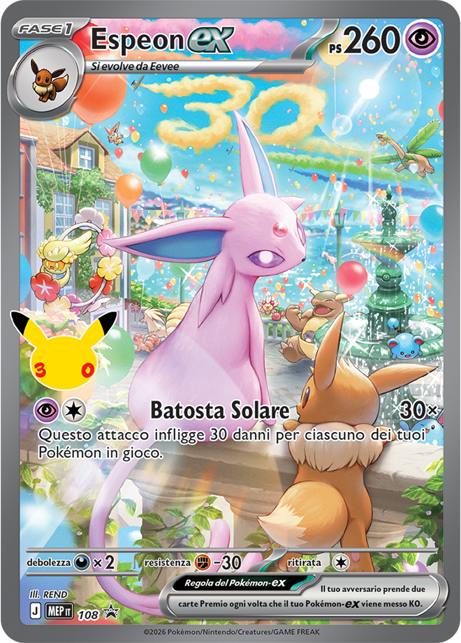 Pokemon 30° Anniversario - Utra Premium Collection - Umbreon Espeon EPC ITA